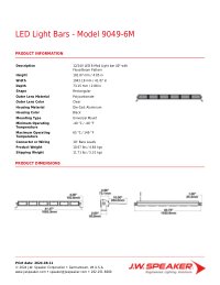 Product Spec Sheet